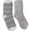 TOTES Totes2pp Fair Isle & Chenille Super Soft Bed Socks - Contains Recycled Yarns 2 TOTES Totes2pp Fair Isle & Chenille Super Soft Bed Socks - Contains Recycled Yarns -Totes VNS4P SQ1 0000000005 GREY PKf