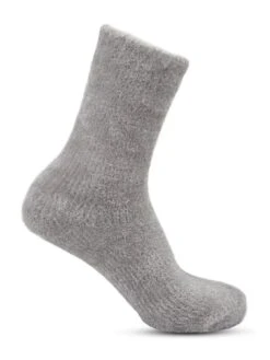 TOTES Totes2pp Fair Isle & Chenille Super Soft Bed Socks - Contains Recycled Yarns -Totes VNS4P SQ6 0000000005 GREY MDd1