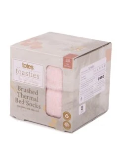 TOTES Totes1pp Brushed Thermal Bed Socks - With 3.0 Tog Rating - Contains Recycled Yarns -Totes VNS4Q SQ3 0000000063 PINK MDo