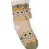 TOTES Totes1pp Fair Isle Slipper Socks With Tassel Poms - Contains Recycled Fabric -Totes VNS66 SQ1 0000000076 YELLOW MDf