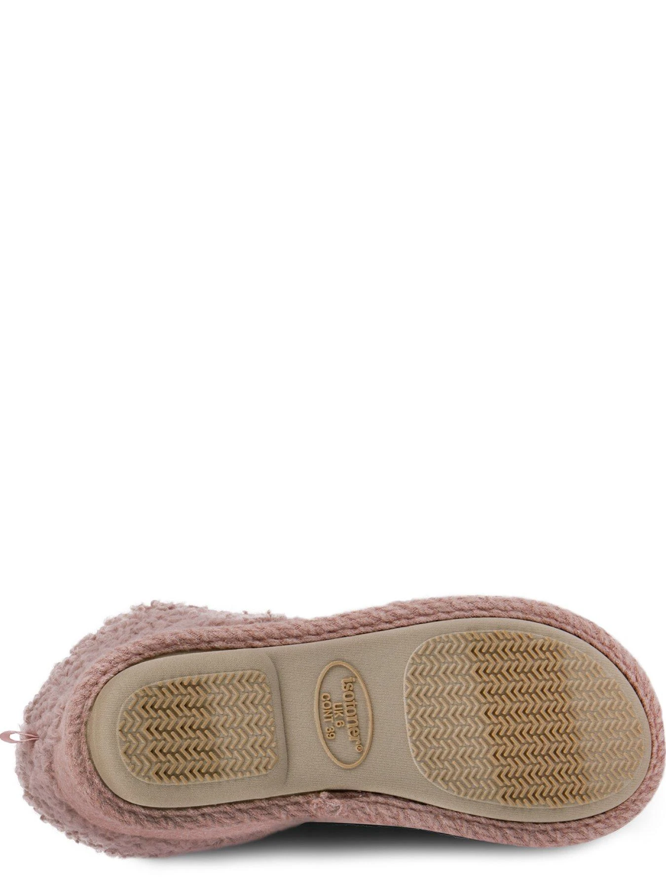 TOTES Isotoner Cable Boot With Curly Fur Cuff - Pink 6 TOTES Isotoner Cable Boot With Curly Fur Cuff - Pink - Image 4