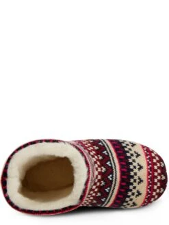 TOTES Fair Isle Knit Boot Slippers - Multi -Totes VNVWW SQ4 0000000029 MULTI SLt