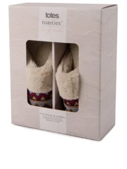 TOTES Fair Isle Knit Mule Slippers - Multi -Totes VNVX0 SQ3 0000000029 MULTI SLb