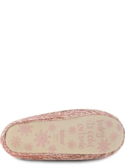 TOTES Knitted Ballet Slippers - Pink -Totes VNVX1 SQ5 0000000063 PINK SLu