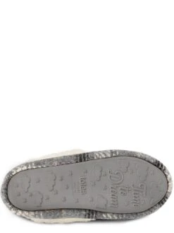 TOTES Brushed Check Moccasin Slippers - Grey -Totes VNVX2 SQ5 0000000005 GREY SLu