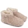 TOTES Faux Fur Short Boot Slippers - Cream -Totes VNVX6 SQ1 0000000067 CREAM SLs