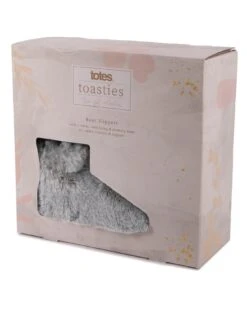 TOTES Faux Fur Boot Slippers - Grey -Totes VNVX9 SQ3 0000000005 GREY SLb
