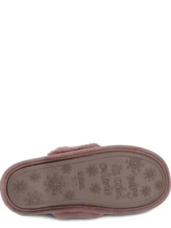 TOTES Velour Mule Slippers - Light Brown -Totes VNVXB SQ5 0000001277 LIGHT BROWN SLu