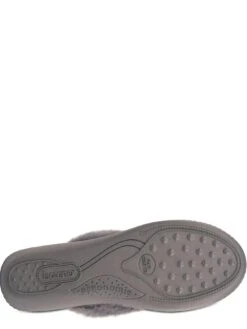 TOTES Isotoner Sparkle Velour Heeled Mule - Grey -Totes VNVXU SQ5 0000000005 GREY SLu