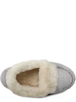 TOTES Moccasin Sparkle Slippers - Grey -Totes VNVY4 SQ4 0000000005 GREY SLt