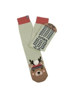 Totes 7 TOTES Original Novelty Reindeer Slipper Sox