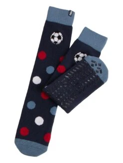 TOTES Original Novelty Football Slipper Socks - Multi