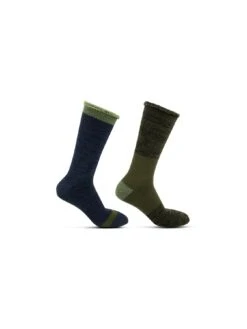 TOTES 2 Pack Mens Brushed Thermal Socks - Khaki 7 TOTES 2 Pack Mens Brushed Thermal Socks - Khaki -Totes VQ8GB SQ3 0000000058 KHAKI SLd1