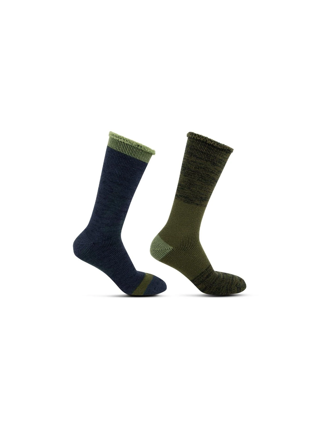 TOTES 2 Pack Mens Brushed Thermal Socks - Khaki 5 TOTES 2 Pack Mens Brushed Thermal Socks - Khaki - Image 3