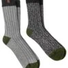 TOTES 2 Pack Chunky Twist Wool Blend Boot Socks - Grey 1 TOTES 2 Pack Chunky Twist Wool Blend Boot Socks - Grey -Totes VQ8JA SQ1 0000000005 GREY SLf