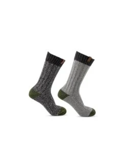 TOTES 2 Pack Chunky Twist Wool Blend Boot Socks - Grey 7 TOTES 2 Pack Chunky Twist Wool Blend Boot Socks - Grey -Totes VQ8JA SQ3 0000000005 GREY SLd1