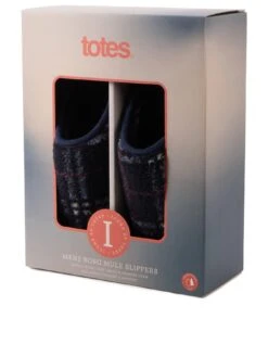 TOTES Icon Borg Check Eva Slippers -Totes VQA5M SQ3 0000000048 NAVY SLb