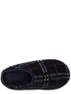 TOTES Icon Borg Check Eva Slippers -Totes VQA5M SQ4 0000000048 NAVY SLt