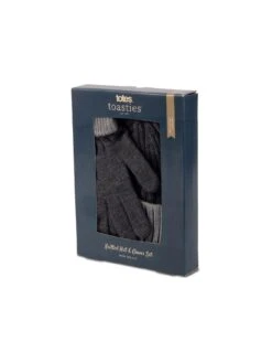 TOTES Chunky Knitted Hat And Glove Set -Totes VQA5U SQ3 0000000005 GREY SLd