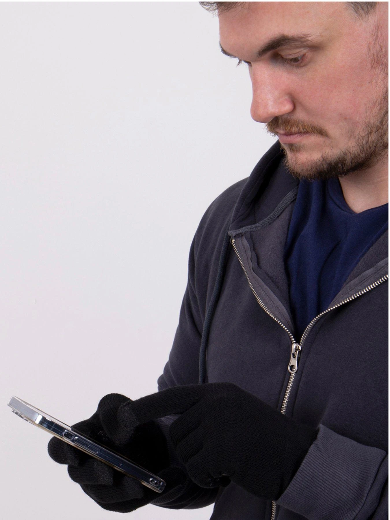 TOTES Brushed Thermal Knitted Smartouch Gloves 4 TOTES Brushed Thermal Knitted Smartouch Gloves - Image 2