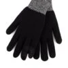 TOTES Thermal Double Lined Knitted Smartouch Gloves 1 TOTES Thermal Double Lined Knitted Smartouch Gloves -Totes VQA6L SQ1 0000000004 BLACK SLf