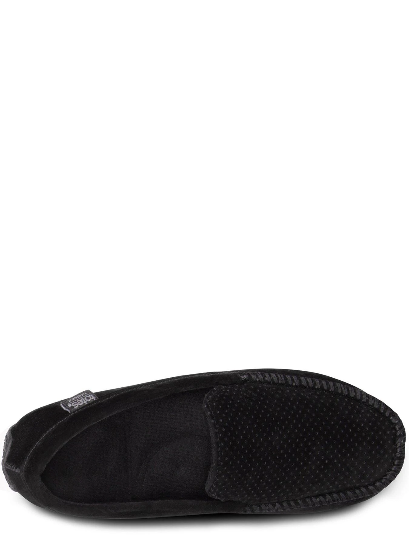 TOTES Isotoner Airtex Suedette Moccasin Slipper - Black 5 TOTES Isotoner Airtex Suedette Moccasin Slipper - Black - Image 3