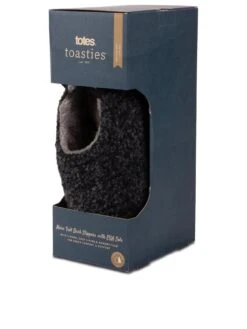 TOTES Quilted Full-Back Slippers - Black -Totes VQA6W SQ3 0000000004 BLACK SLb