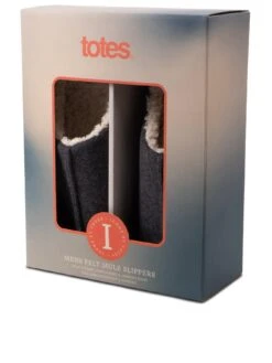 TOTES Icon Felted Warm Lining Mule Slippers - Grey 9 TOTES Icon Felted Warm Lining Mule Slippers - Grey -Totes VQA6X SQ3 0000000005 GREY SLb