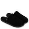 TOTES Isotoner Airtex Suedette Mule Slipper - Black -Totes VQA6Y SQ1 0000000004 BLACK SLs