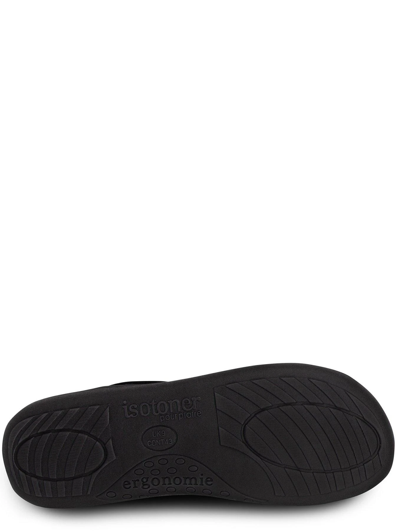 TOTES Isotoner Airtex Suedette Mule Slipper - Black 6 TOTES Isotoner Airtex Suedette Mule Slipper - Black - Image 4
